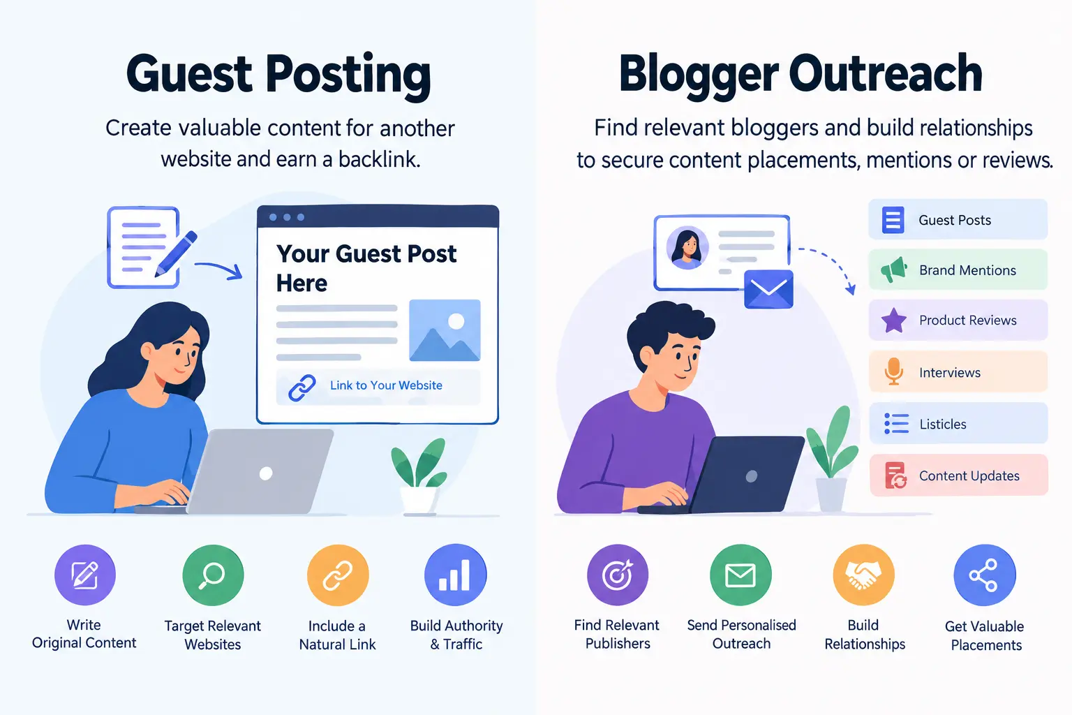 Blogger Outreach vs Guest Posting: What’s the Difference? 2 The difference between guest posts and blogger outreach